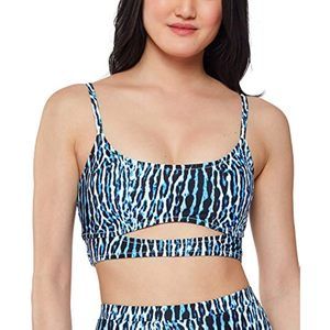 $58 Jessica Simpson Womens Sassy Safari Cami Top with Peekaboo Dark Blue Medium